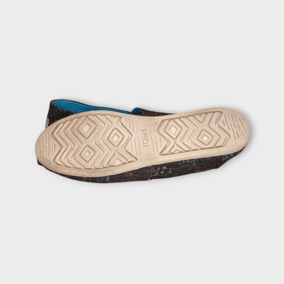 Womens TOMS Alpargata Cloudbound Slip On Shoes Black With Math Print Size 9.5 - Picture 8 of 11